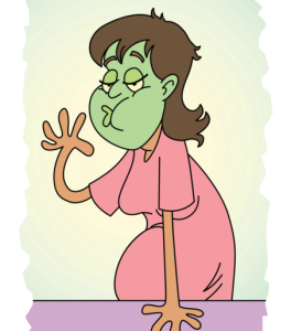 nausea during pregnancy got me all green